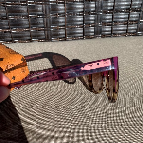 MCM Purple Ombré Sunglasses Cat Eye - Picture 5 of 10